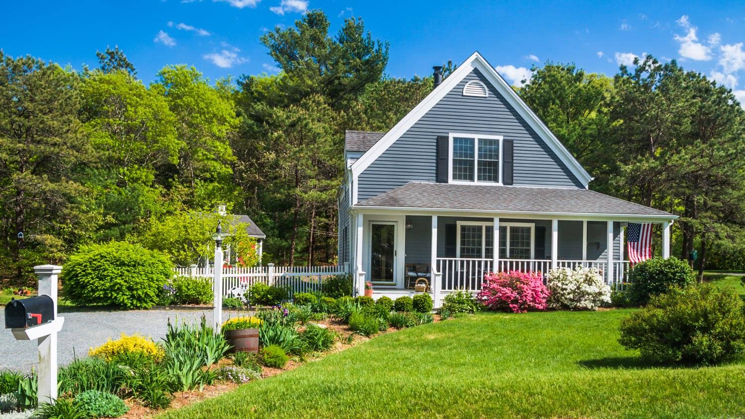 The exterior of a Cape Cod style house
